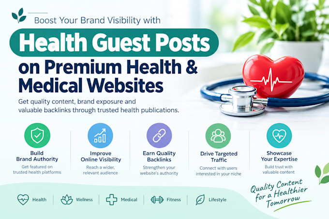 publish health guest post on premium health and medical websites