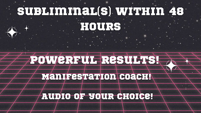 create a powerful subliminal within 24 hours