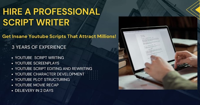 write engaging youtube scripts for your chanel