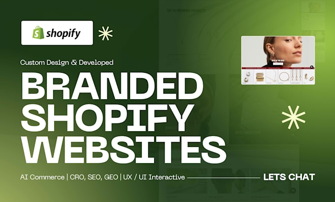 build branded shopify website development, cro, shopify website design