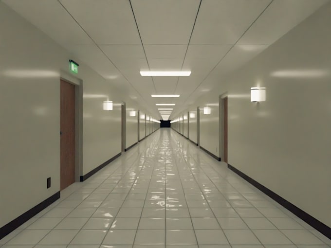 do a realistic backroom film or render for you