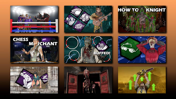 design high quality dead by daylight thumbnails