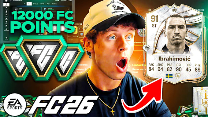 create fc 26 or any FIFA youtube thumbnail