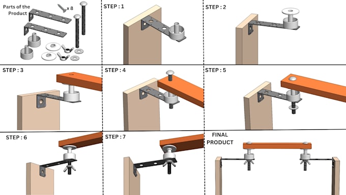 create user manuals, instruction manuals for your products assembly