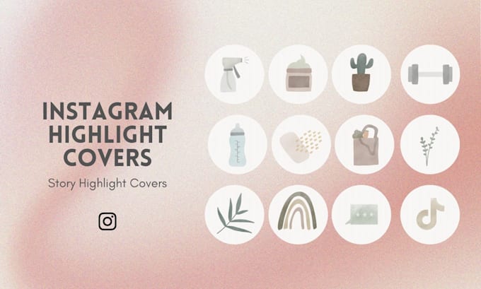 draw custom instagram highlight icons