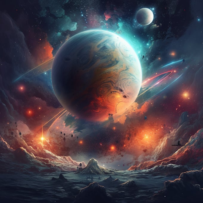 draw  sci fi environment concept art illustration