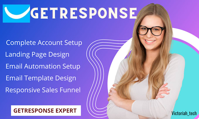 design  getresponse landing page, email automation on getresponse klaviyo expert
