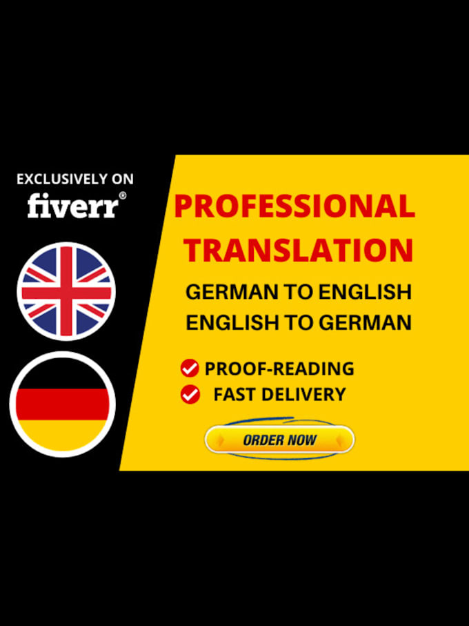 Translate english to german and german to english by Itabdullah_khan
