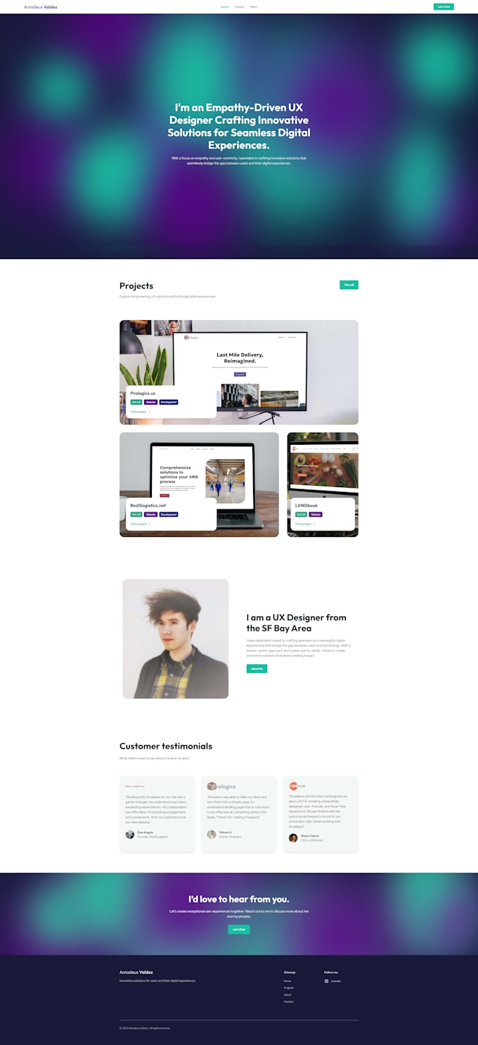 Design and develop responsive landing pages for you by Mozartvaldezux ...