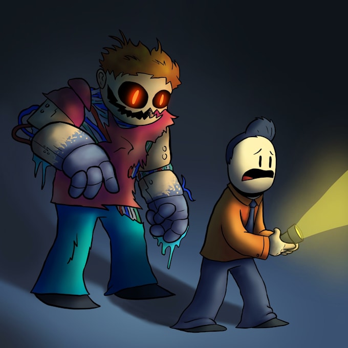 Make illustrations and or cartoons of characters or scenes by Gibthom ...