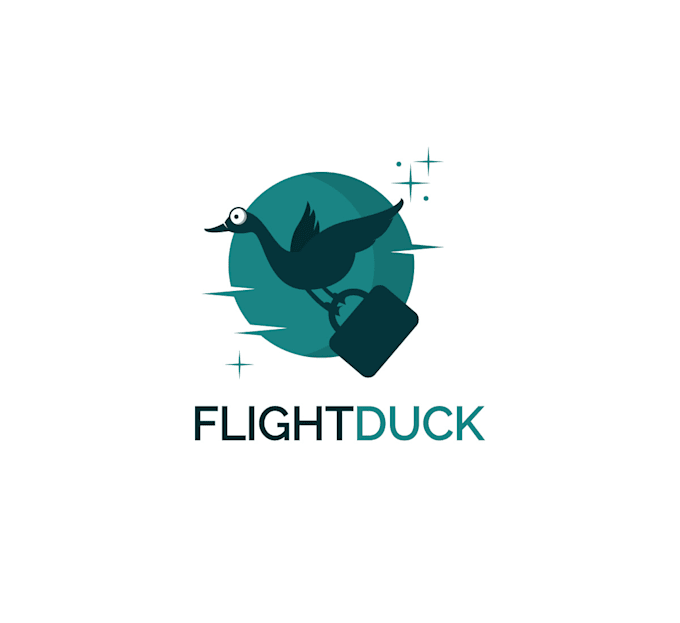 design good looking flight duck logo design