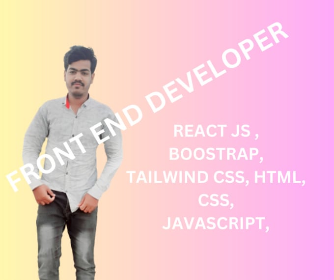 Be your front end web developer using react js and bootstrap 5 by ...