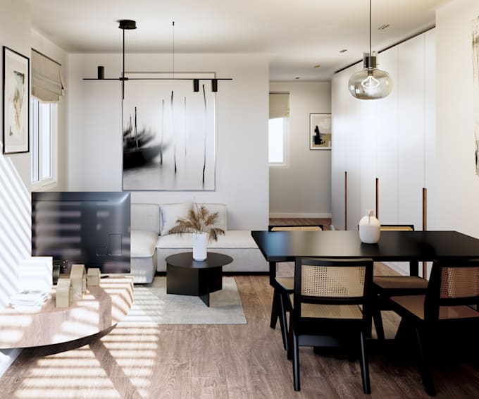 design and render your new living room