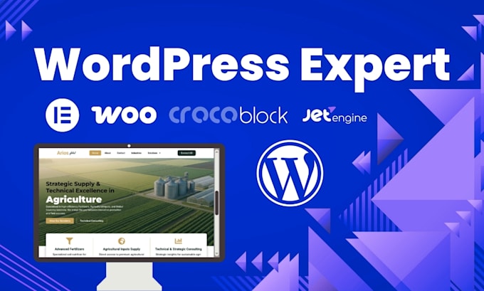 build a modern wordpress website with elementor or jetengine