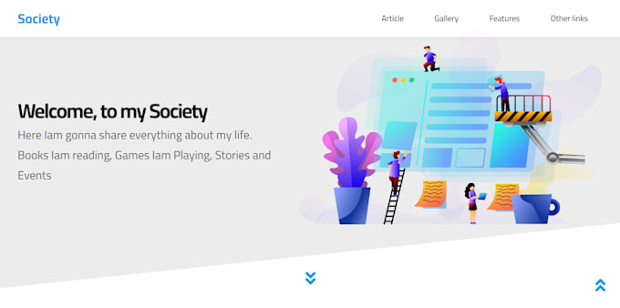 build website with HTML5, css3 and js