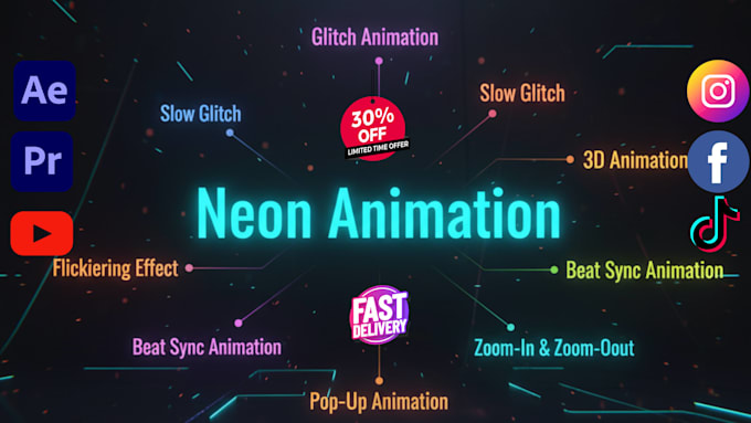 design custom 4k vj loops and trippy visuals 10 scene