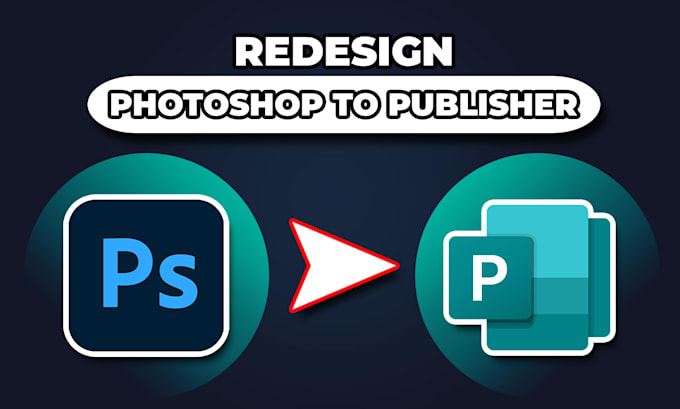 redesign photoshop to publisher