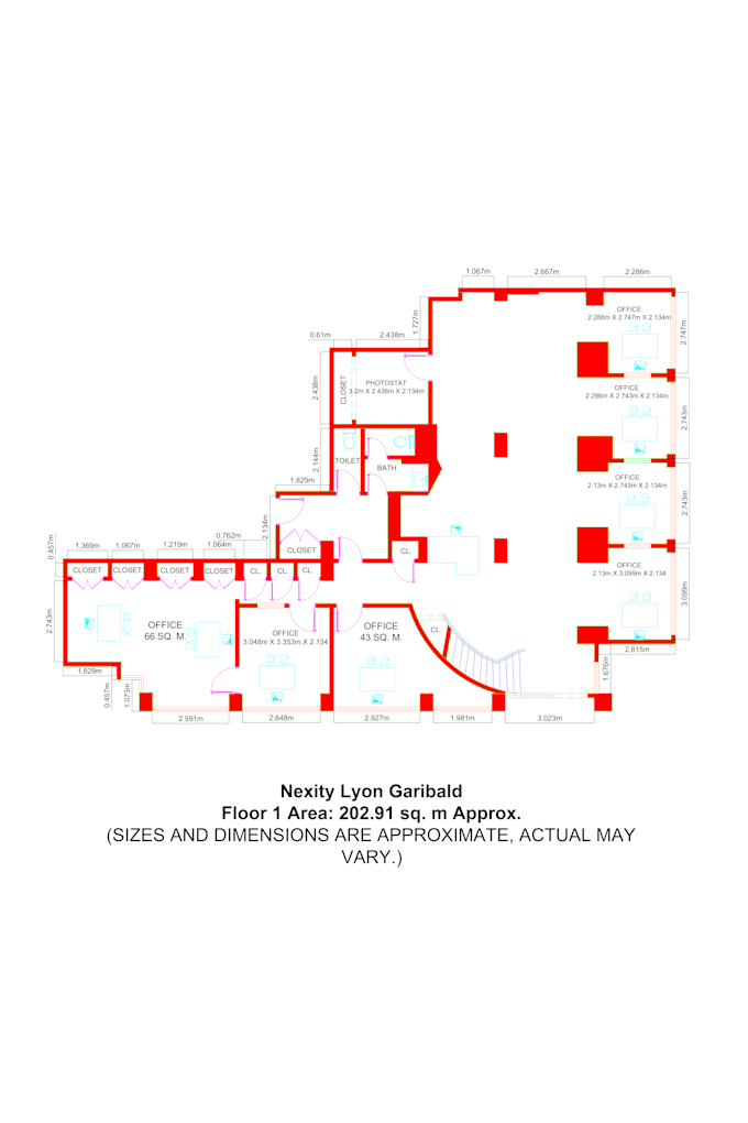 redraw 2d floor plan in autocad for real estate agent