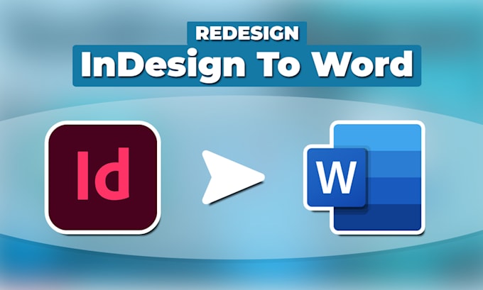 redesign indesign to word