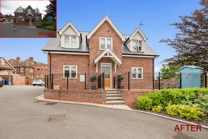do premium quality real estate photo editing