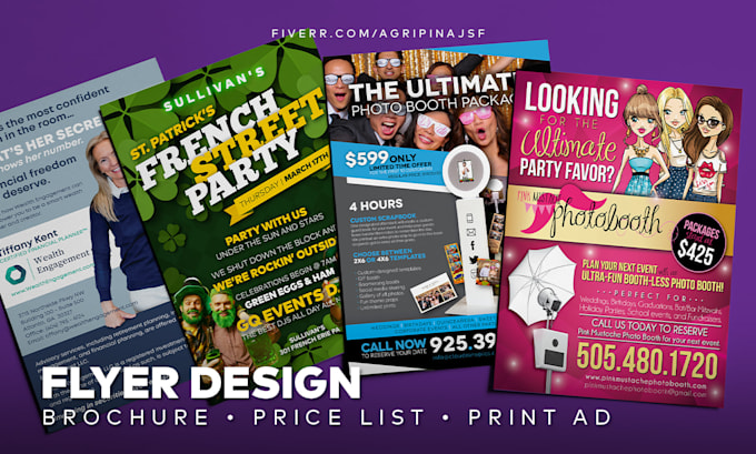 design a flyer,  brochure, or price list for your business