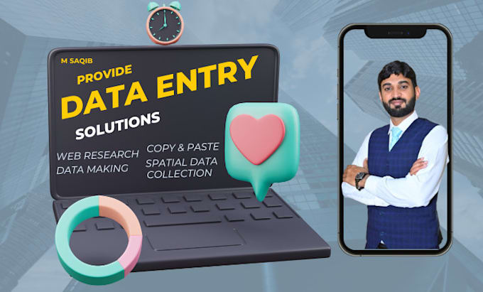 do data entry, copy paste, web research, excel data entry, pdf to excel