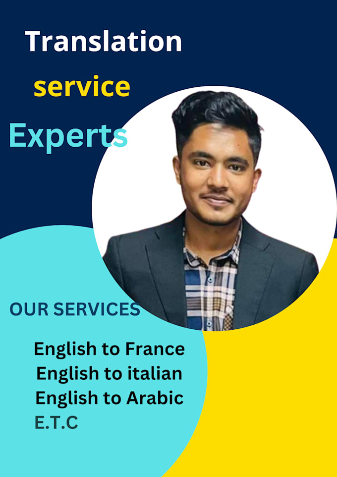 Do professional translation service english to italian etc by