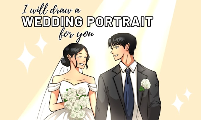 draw a wedding portrait for you