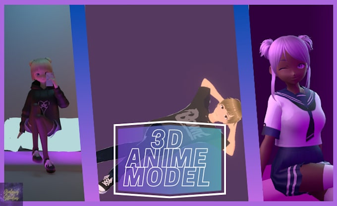 make a 3d anime character