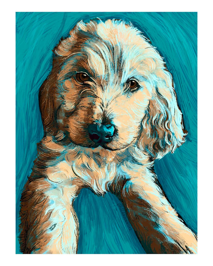 Create a pet portrait by Jurre_de_boer Fiverr