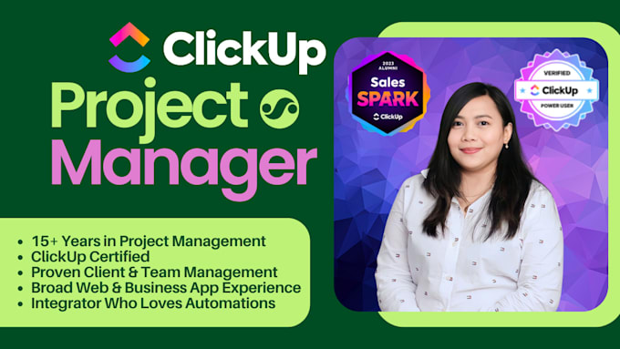 be your clickup project manager