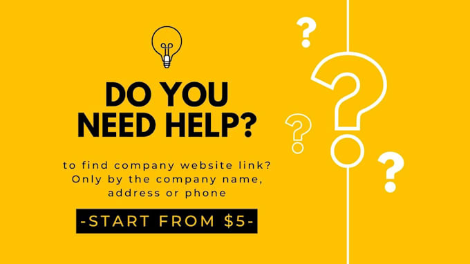 find company website domain by name, address or phone