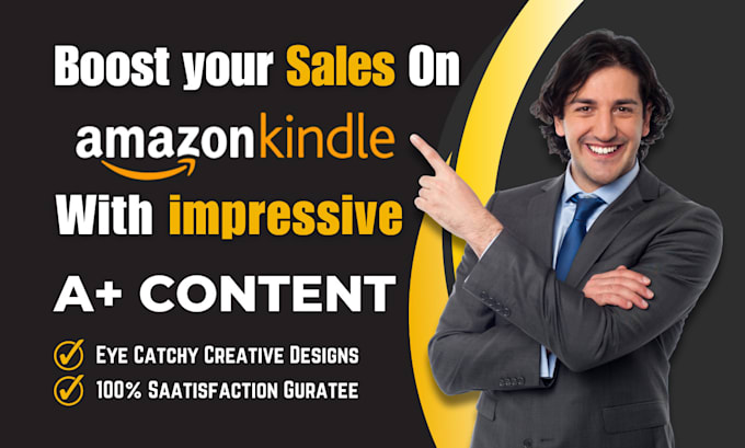 design attractive and profitable a plus content for amazon kdp