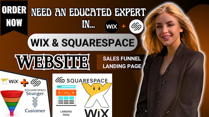 Design and redesign wix website squarespace website godaddy website