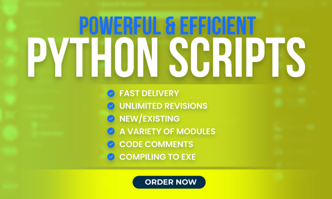 Code any python script by Kay_min | Fiverr