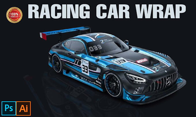design car wrap vehicle wrap truck wrap boat wrap racing car wrap design