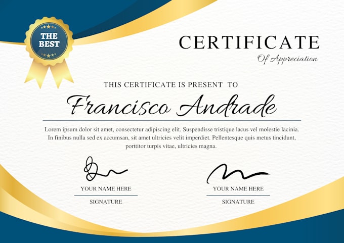 Certificate design diploma award gift professional winning pass by 