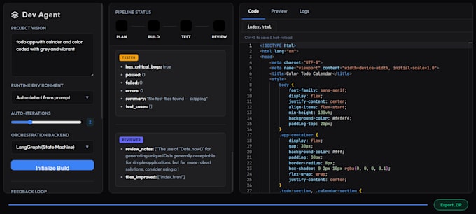 build an agentic ai app builder