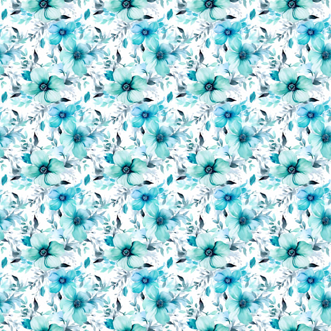 create stunning seamless floral watercolor patterns through ai