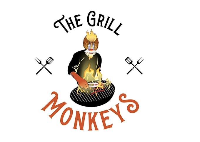 design a professional modern monkey logo