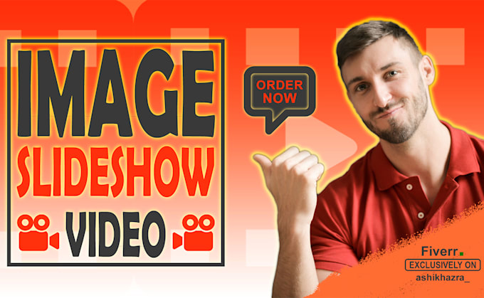 create an amazing image slideshow video with  text and music
