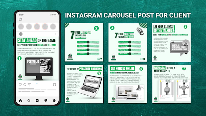 Design custom social media carousel posts for your instagram by ...