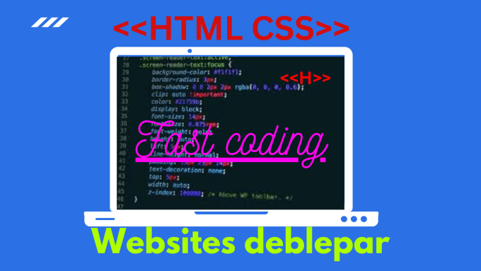 Html css development front genatear by Bikashkora | Fiverr