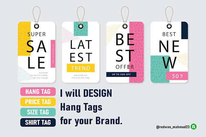 design professional clothing hang tags and garment labels