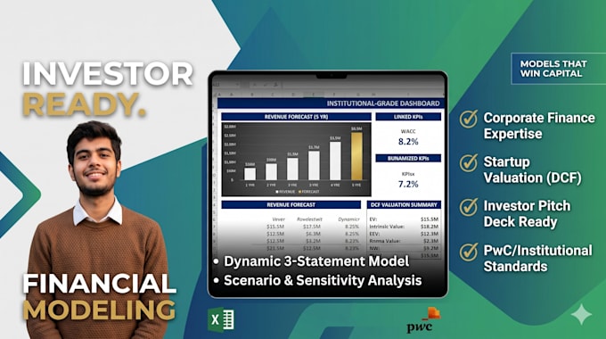 build corporate financial models and dcf valuation for startups