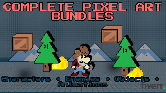 create a complete pixel art asset bundle for your game dev project