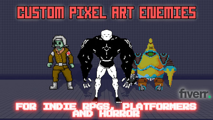 create custom pixel art enemies and enemy packs for your indie game