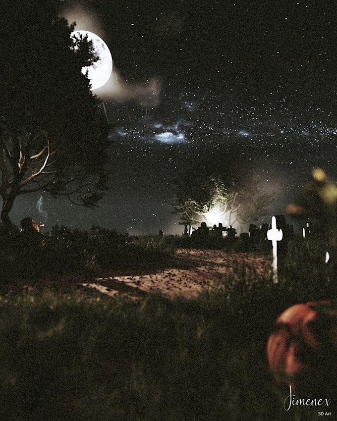 make a 3d halloween or christmas horror movie for you