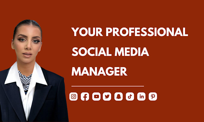 be your social media marketing manager and content creator