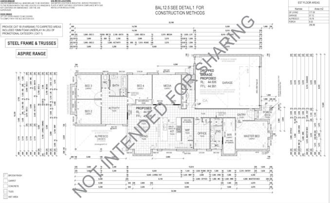 draw full working drawings in australian standards